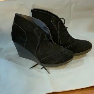 Leather/suede booties Size 8.5